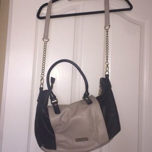 Steve Madden Black and Nude cross body Purse